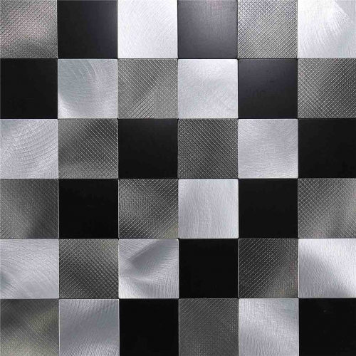Black White Chessboard Peel and Stick Backsplash Tile SOT1010