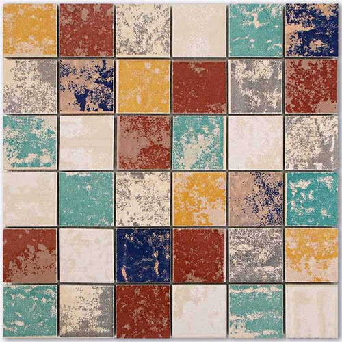 Square Vintage Unglazed Ceramic Tile In, Unglazed Ceramic Tile