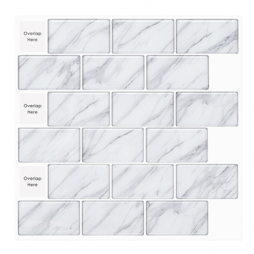 Grey Subway Tile Adhesive Mosaics SOT1035 (1 Sq.ft/Sheet)