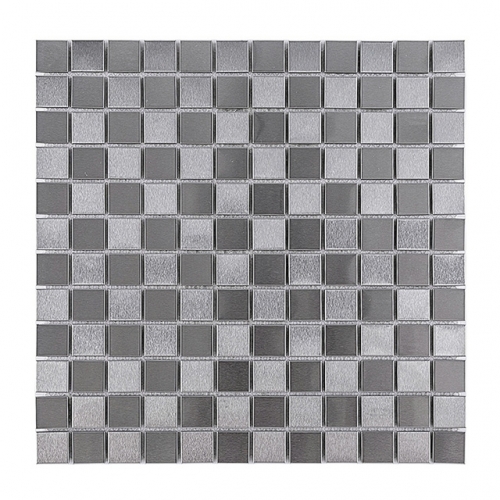 Silver Stainless Steel Backsplash Tile metal Mosaic ALT131